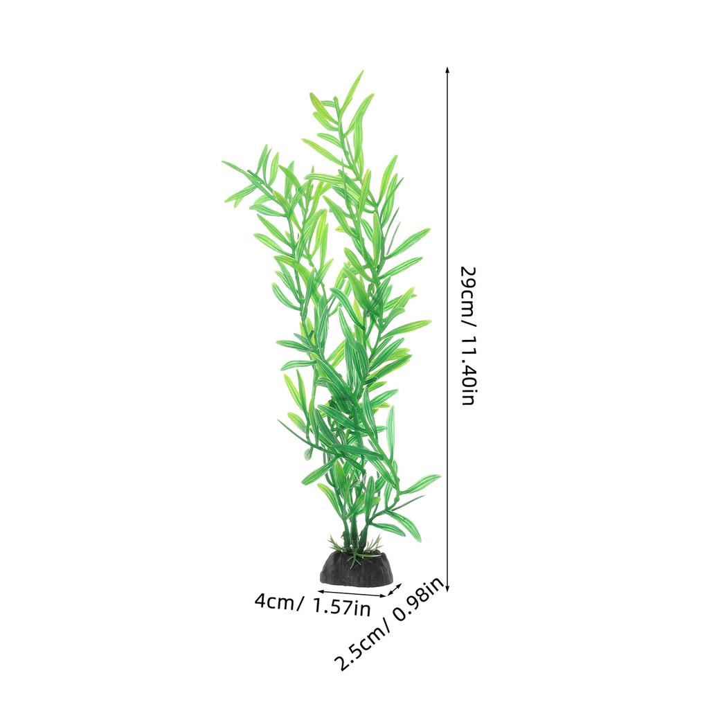 10Pcs Small Compact Artificial Aquatic Plants Plastic Fish Tank Ornaments for Aquarium Decoration Fresh Salt Water Compatible