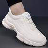 Fashion 2025 Spring Thick Soled Rotating Button Sports Sneakers Men's Mountaineering Shoes Outdoor Soft Soled Sports Shoes Black
