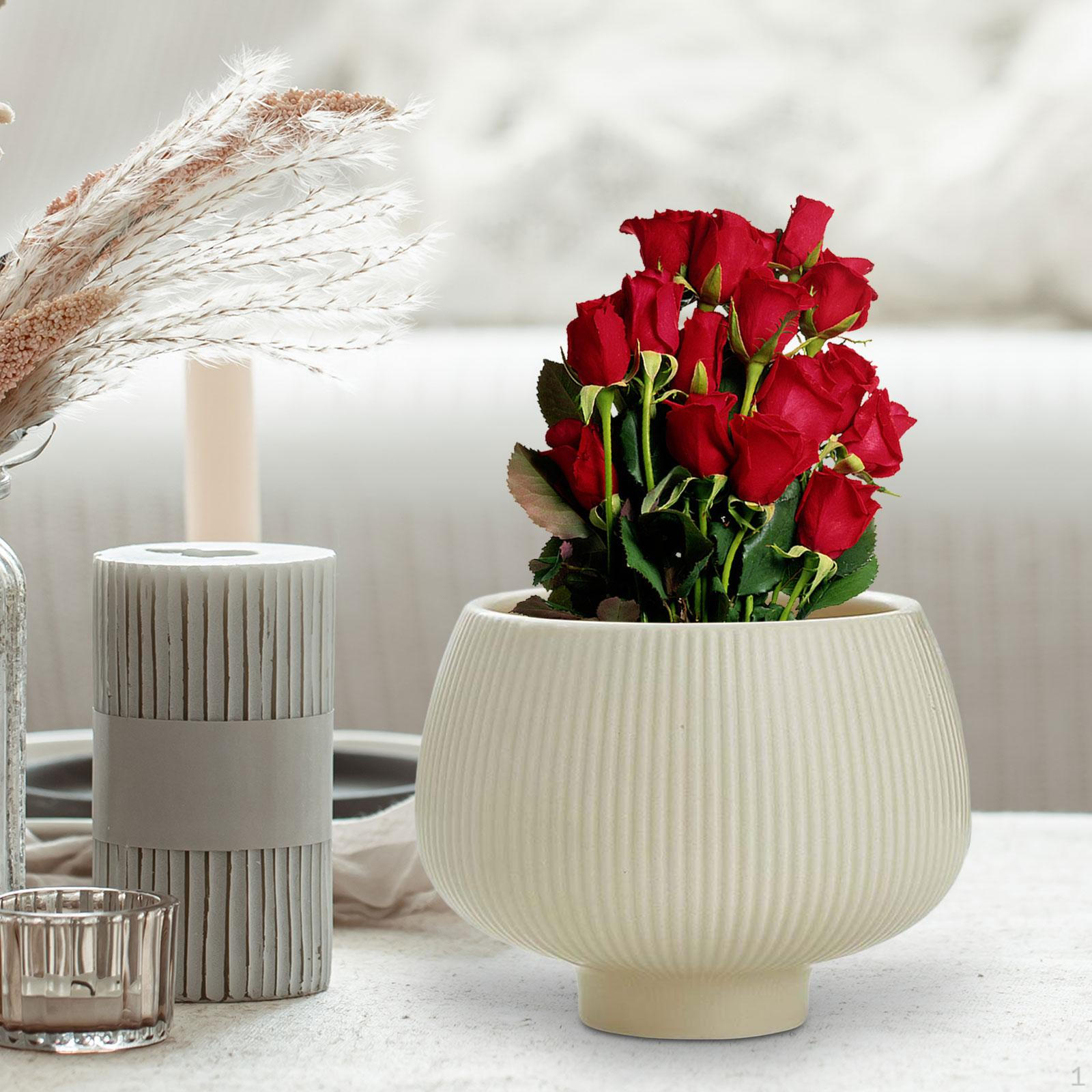 

Керамический горшок для растений, контейнер, декоративная ваза для цветов для спальни в помещении бежевый