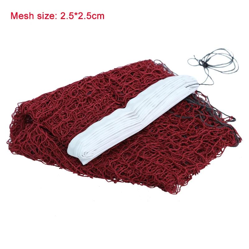 6.1mX0.76m Professional Standard Badminton Net Outdoor Volleyball Tennis Net Mesh Pickleball Training Indoor Accessories