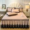 New Romantic French Lace Bed Skirt Single Bed Cover with Skirt Edge Bed Cover Versatile All Seasons