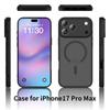 Magnetic Frosted Liquid Skin Feel Case for iPhone 16 Pro Max - Anti-Drop, Fine Hole Design