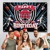 Ice Hockey Happy Birthday Backdrop Banner Ice Hockey Rink Game Sports Theme Background Decor for Player Adult Kids Boys Girls Birthday Party Favors