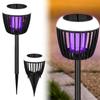 Solar Mosquito Killer Lamp Waterproof Lighting Mosquito Repellent Lamp Solar Mosquito Zapper Lamp for Outdoor Garden Patio Use