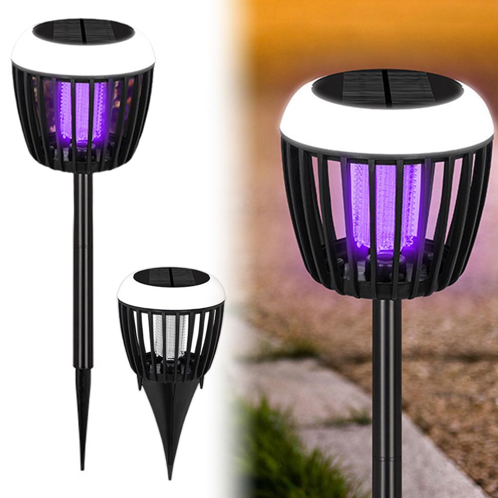 Solar Mosquito Killer Lamp Waterproof Lighting Mosquito Repellent Lamp Solar Mosquito Zapper Lamp for Outdoor Garden Patio Use
