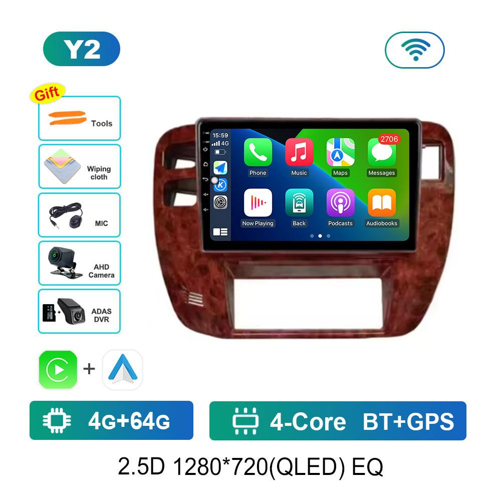Bluetooth WiFi GPS Navigation Android 14 for NISSAN Patrol 1997 - 2005 Touch Screen Car Radio Multimedia Player 4G DSP Stereo