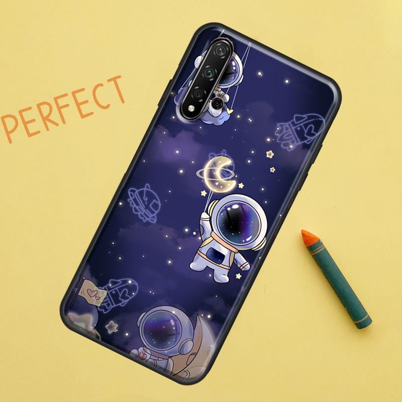 Cute Galaxy Astronaut For Huawei Nova 10 9 SE 11 Pro 12i 11i 8i Y60 Y70 Y90 Y61 Y91 Y72 Y73 P20 P40 P30 Lite Case