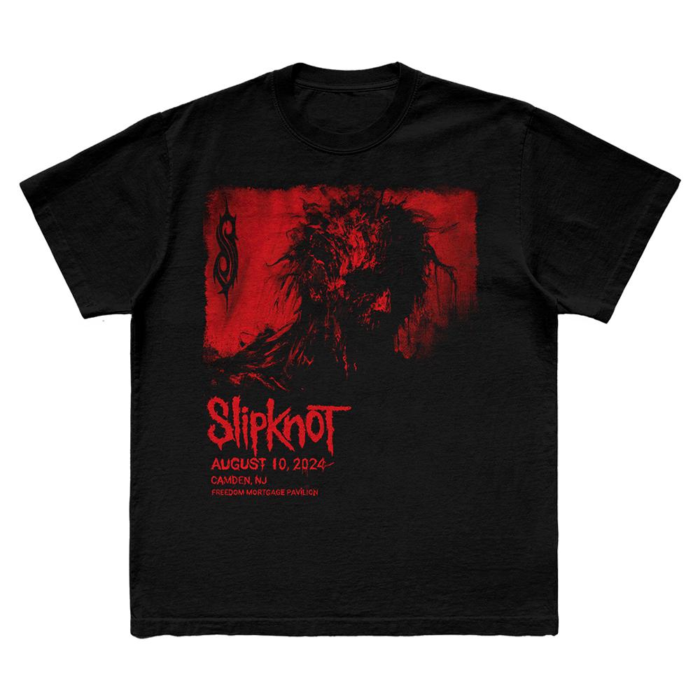 Slipknot 2024 Austin Tour Themed TShirt NuMetal Band Art Glitch Visual Design Heavy Metal Fan Casual Daily Style S
