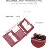 Baellerry Women's Billfold Short Wallet Stone Texture Trifold Purse Snap Closure Coin Purse Fashion Card Holder