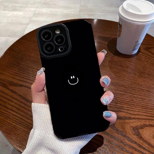 

Чехол для телефона для Iphone 11 13 Pro Max 14 Plus 12, силиконовый бампер, задняя крышка для Iphone Xr Xs Max X 8 Plus 7 Se2020 6s, смайлик iphone 6s 6