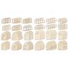 48Pcs Blank Unfinished Tooth Fairy Doors Miniatures Garden Door Fairy Door Craft Unpainted Fairy House Door Wood Crafts