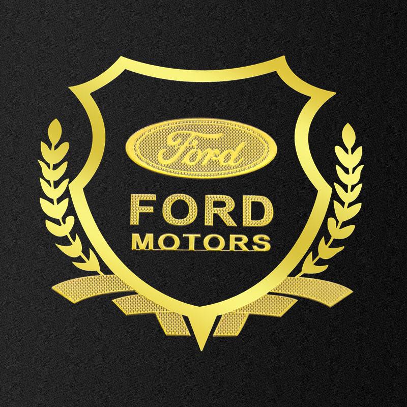 1Pcs Car Body 3D Stickers Wheat Ears Styling Emblem Auto Decoration For Ford Focus Mk2 Mk3 Fiesta Fusion Ranger Mondeo S-MAX Kuga