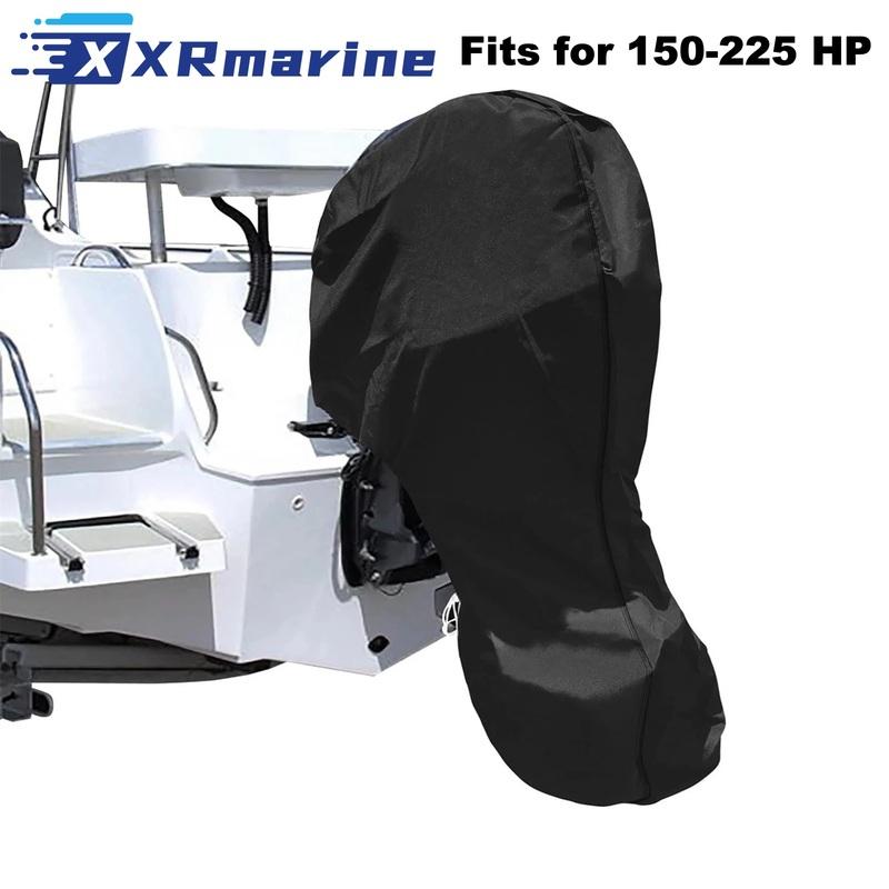 Outboard Motor Engine Cover BLACK Universal Trailerable 93*77" 150 To 225HP Boat