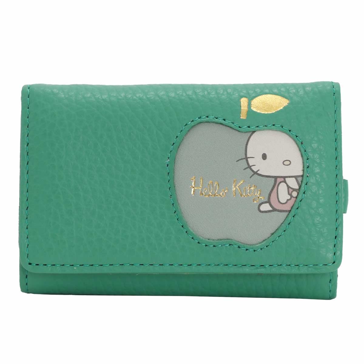 

Italian Leather Genuine Leather Hello Kitty Key Case Smart Key Cowhide HELLO KITTY Fresh Kitty Fresh Emerald [Sanrio] Women s (Hello Series) No.87081 смарагдовий