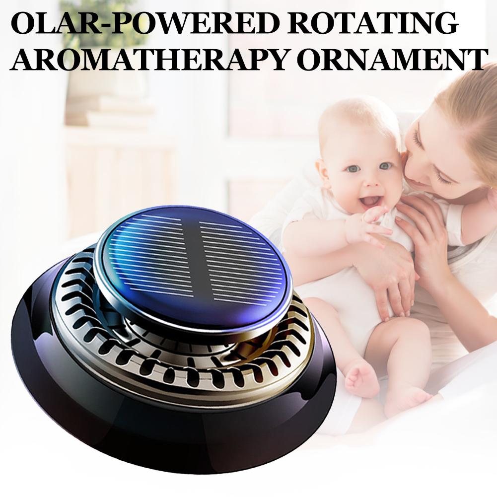 Solar Car Aromatherapy Essential Oil Levitation Automatic Rotation Fragrance Ornament Air Freshener Car Interior Decorations