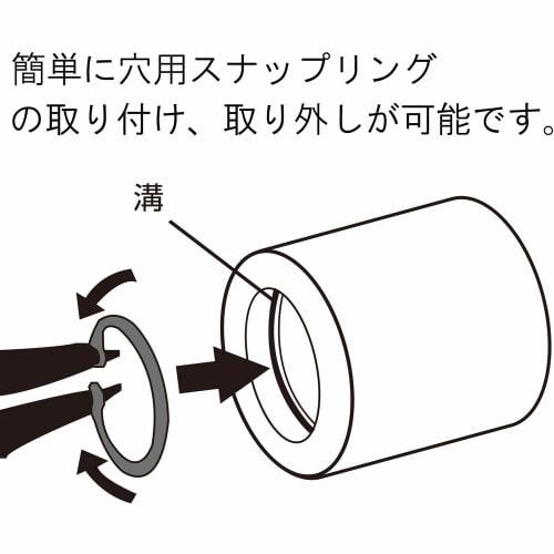 ENGINEER PZ-18 Green Snap Ring Pliers for C-, Round, and Bevel Holes, Fits #10-25