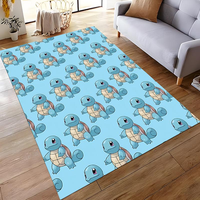 Pokémon Squirtle Charmander Carpet Printed Non-Slip Rug Mat for Living Room Bedroom Kids Room Home Decoration Floor Mat