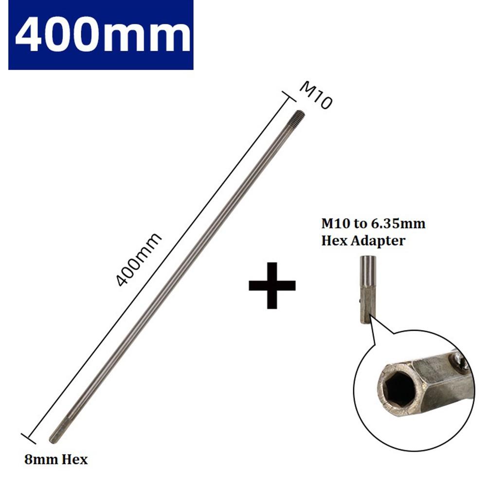 M10 Chuck Drilling Connect Rod Silver 8mm Hex Shank