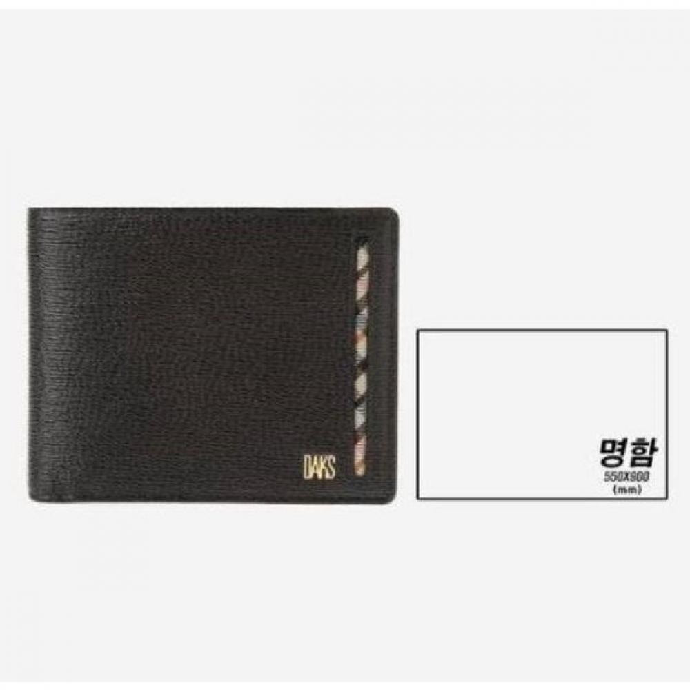 Daks Check Line Point Dark Brown Wallet Dbwa7f914w3