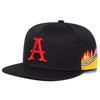 Men Letter A Embroidered Side Flame Hip Hop Hat Outdoor Adjustable Sunscreen Leisure Hat Spring Autumn Travel Tourism Beach Vacation