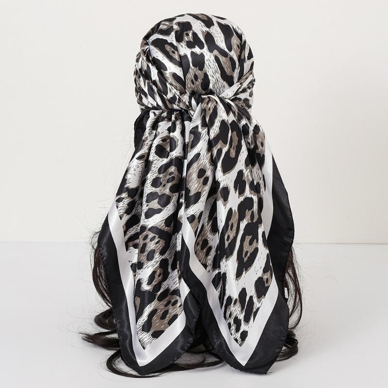 New cashew print silk scarf women's trend versatile shawl satin headscarf 90 square scarf scarf women