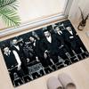 1Pc Rammstein Theme Printed Rectangle Carpet, Home Door Mat, Outdoor Travel Protection Carpet A6