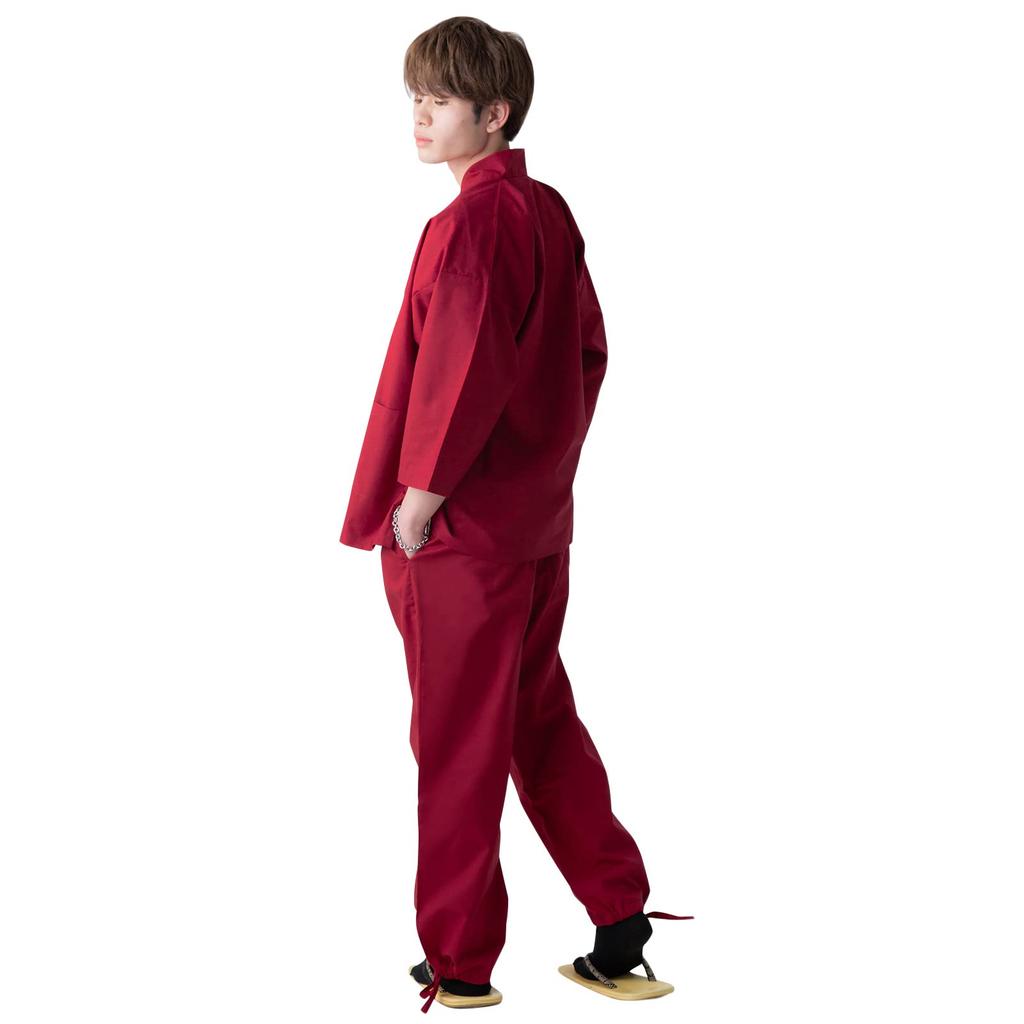 Samue for All Year Size Respect for the Aged Present [KIMONOMACHI] Men, Round, Red, M, Samue, Father's Day, Day, Gift,