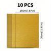 10 szt./opak. Wielokolorowy metaliczny papier gąbkowy z brokatem, Grube arkusze pianki brokatowej bez podkładu samoprzylepnego, Do DIY, Rzemiosła, Tłoczenia, Składania papieru artystycznego