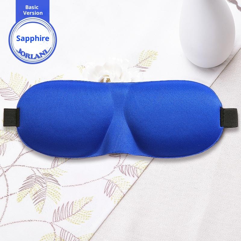 Custom Logo Comfortable Breathable 3D Contoured Foam Eyemask 100% Blackout Eye Mask for Sleeping with Adjustable Strap