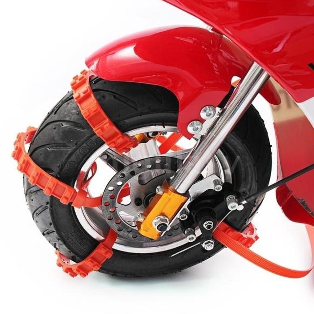 10X Car Anti-skid Snow Tyre Tire Chains Beef Tendon Wheel Nylon Chain Belt cckkM