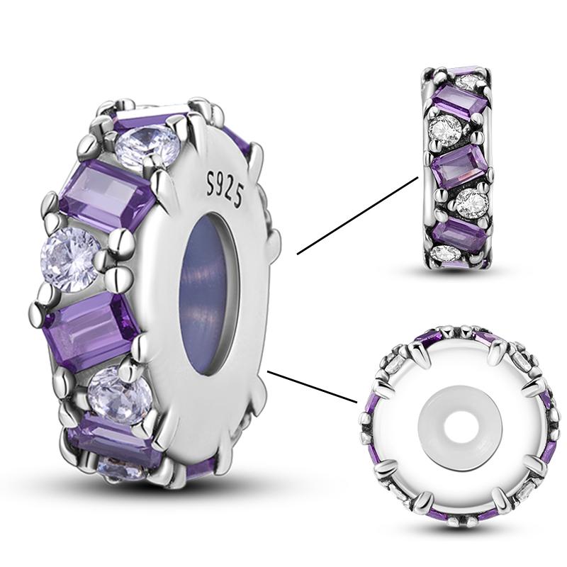 Copper Stopper Copper Cz Pave Silicone Stopper Charms Bee Beads Stopper Fit Original Bracelet Bangle Diy Jewelry