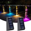 4Pcs Solar Wall Lights Outdoor Garden Decoration Home Lamp Double Color Waterproof Up Down Solar Light Up All Day for Fence Patio