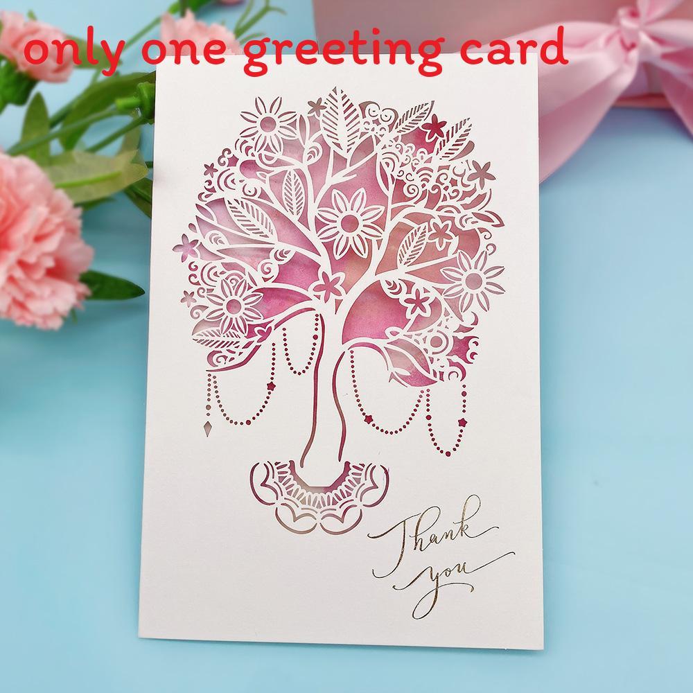 Mothers Day 3d Paper Card With Handmade Thank You Design For Celebrations