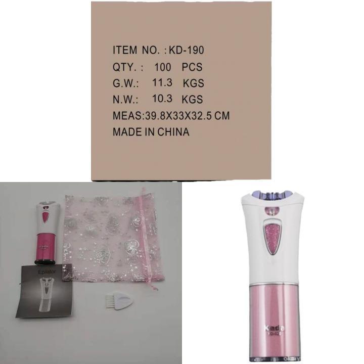 Épilateur Électrique Pour Femmes Avec Corps ABS Et Nettoyage Sans Eau Pour Zones Sensibles