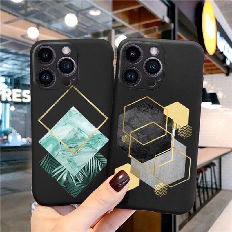 Tālruņa maciņi iPhone 15 Pro 6 14 XS 13 Max XR 12 Mini 7 Plus X SE 8 11 Funny Retro Camera Phone Rakstains mīksts TPU triecienizturīgs bufera apvalks