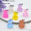 Candy Color Glitter Bear Resin Pendant Earring Keychain Jewelry DIY Accessories