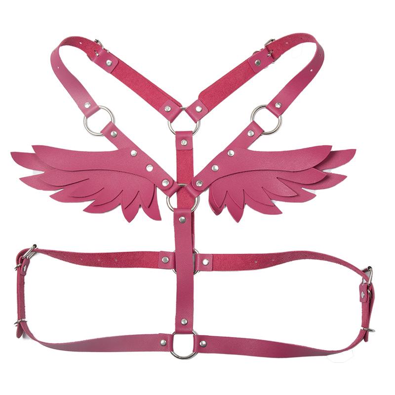 Set da Donna con Ali d'Angelo in Pelle per Spalla e Vita
