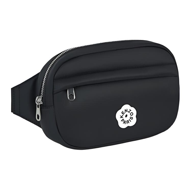 

Kenzo Boke Flower Series Begonia Flower Print Design Fabric Waist Bag Women Waist Bag Black FF62SA407F02 Basic Set (Bag+Dust Bag)