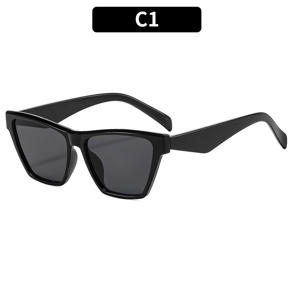 Женские солнцезащитные очки - унисекс модные большие квадратные очки кошачий глаз