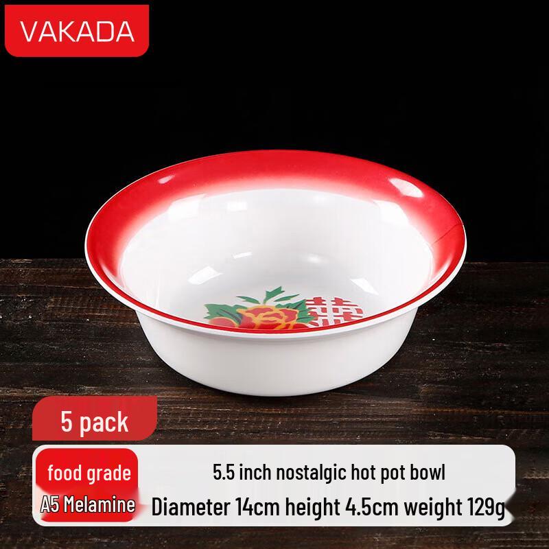 

VAKADA Melamine Hot Pot & Soup Bowls