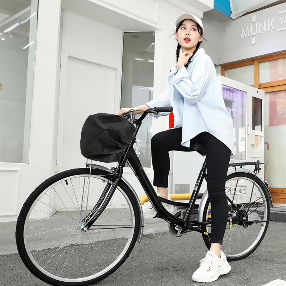 Bicycle Basket Cover, Waterproof Fabric, Full Rain Cover, For Both