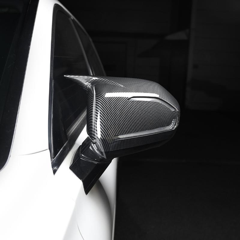 Car Rear View Mirror Cover Side Mirror Trim Frame ABS Horn Style LHD RHD For Hyundai Palisade -2025 Exterior Accessories