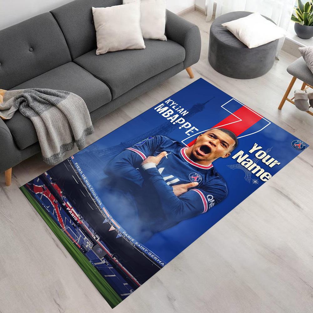 Mbappé Customize Your Name Carpet Suitable for Outdoor Balcony Kitchen Dining Room Antislip Carpet Decorate Offices Perfect Gift for Friends & Family