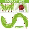 Christmas Paspalum Vine Elf Ball: Artificial Reed and Green Plant Decoration Ornament