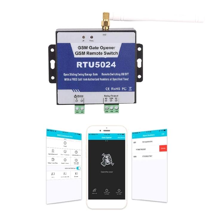RTU5024 Upgrade GSM Gate Opener Wireless Remote Switch Relay Switch Door Opener