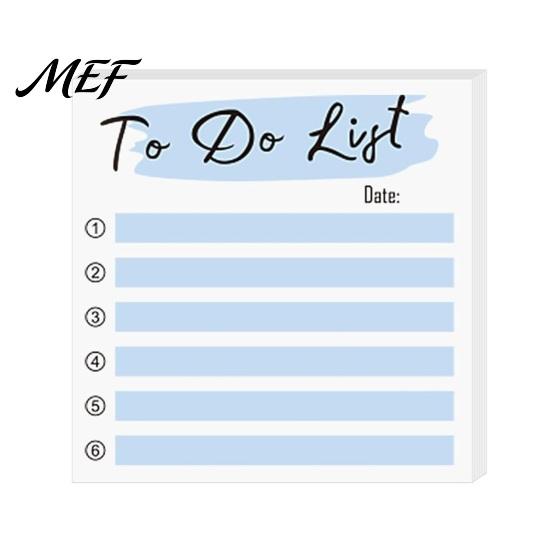 School Desk Accessories Striped Planning Sticky Notepads, Task Memo Pads, Removable Academic Planner Supplies Self-Adhesive Note Paper for Daily To-Do