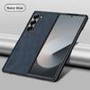 Soft Skin Feel Luxury Sheepskin PU Leather Phone Case for Samsung Galaxy Z Fold 3 4 5 6 7 8 Ultra Shockproof Protective Cover