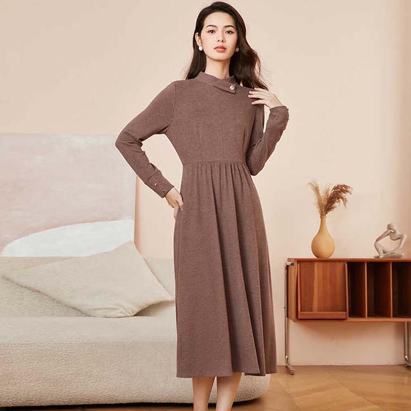 JESSIE DMWHL292 Women s Long-Sleeve Mid-Length Dress S