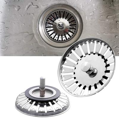 84mm Zlewozmywak Kuchenny Sitko Odpływowe Filtr Korek Odpływowy Stal Nierdzewna Odpływ Odpadowy Stoper Odpływ Podłogowy Łazienka Zatyczki do Włosów