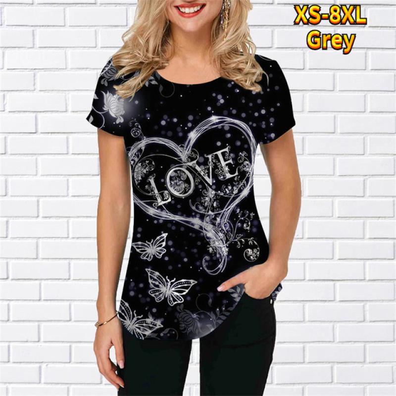 

Модная женская футболка с рисунком тигра, 3D принт, трендовый тонкий светильник с круглым вырезом, белая женская одежда с короткими рукавами, летний пуловер для отдыха 8XL